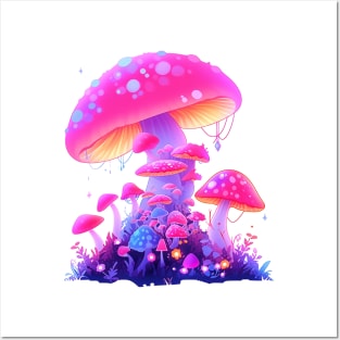 magic mushroom Posters and Art